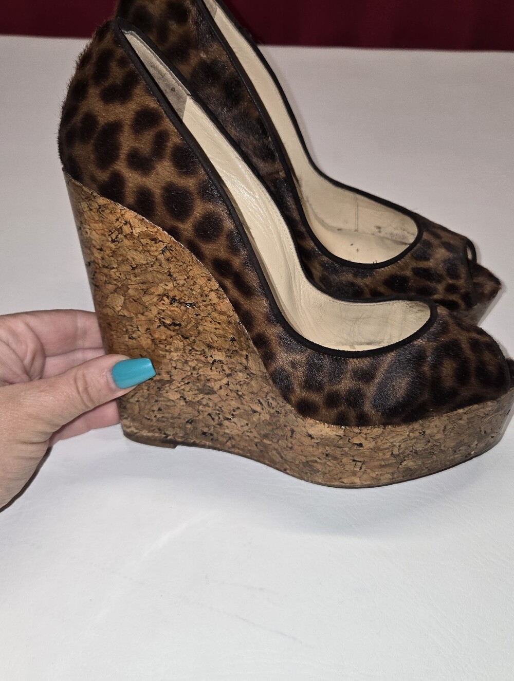 Christian Louboutin wedges Leopard Print